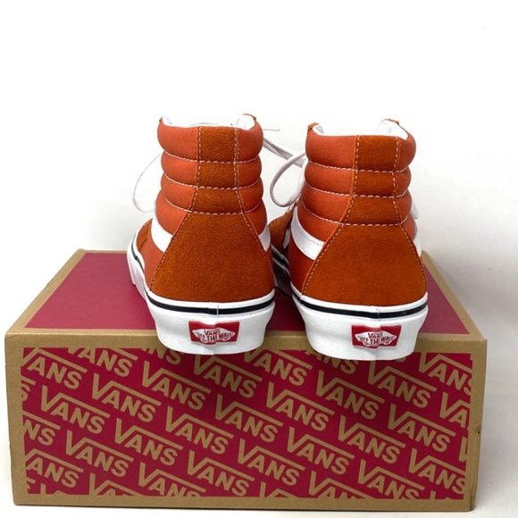 VANS Sk8-Hi Color Theory Shoes SB For Women Canvas Suede Burnt Ochre VN0005U9GWP - Picture 5 of 9